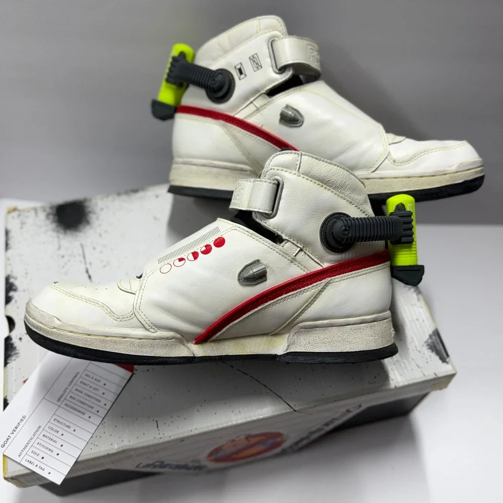 Reebok Ghostbusters Ghost Smashers White Red FY2106 Mens Size 9 Sneakers